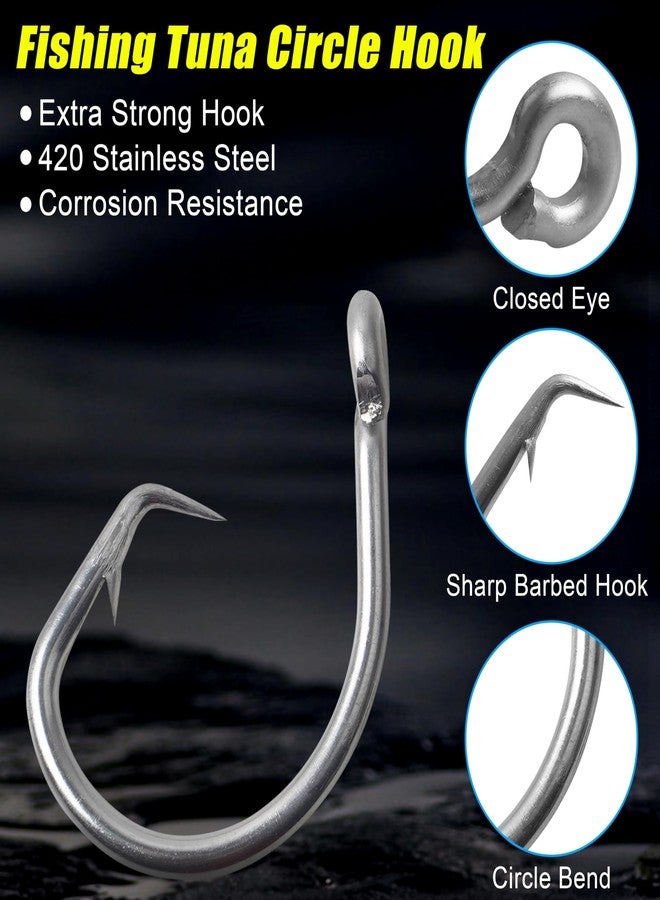 SILANON Saltwater Grouper Snapper Rigs Carolina Rig Bottom Surf Fishing Rigs with Egg Sinkers Weight Circle Hooks for Catfish Flounder Redfish Grouper Halibut Striper - Image 3